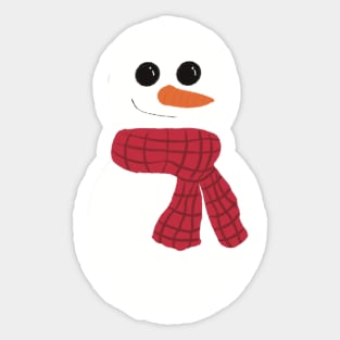 Cute Snowman Christmas design Sticker